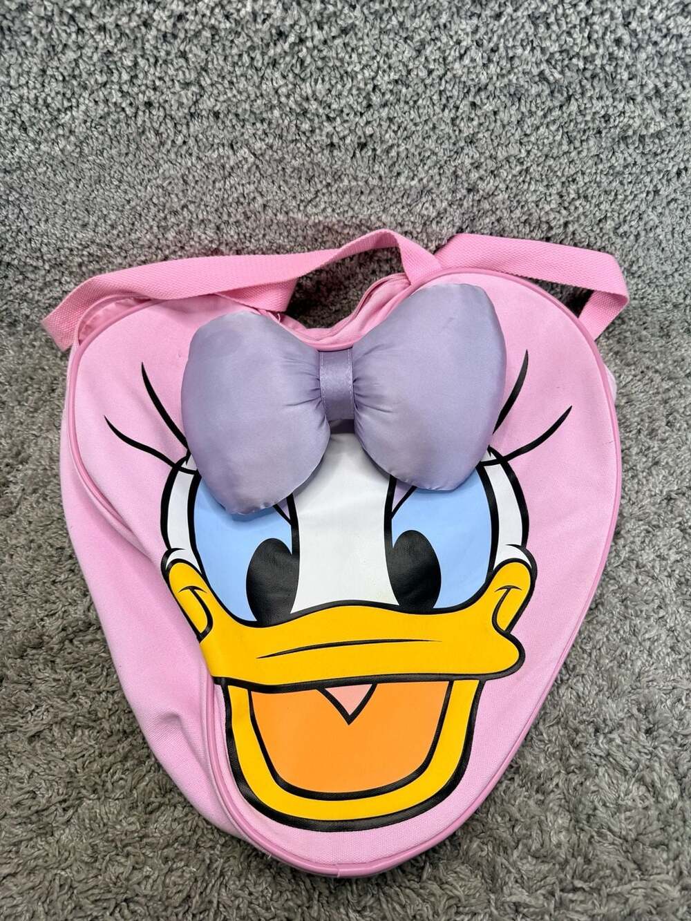 Disney Parks Disneyland Resort Daisy Duck Sweet & Salty Heart Shaped Backpack